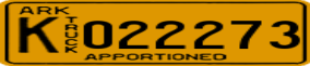 Truck License Plate