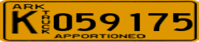 Truck License Plate