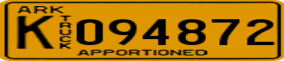 Truck License Plate