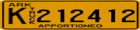 Truck License Plate