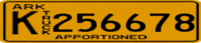 Truck License Plate