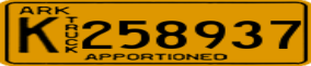 Truck License Plate