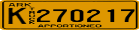 Truck License Plate