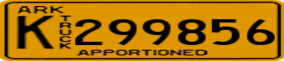 Truck License Plate