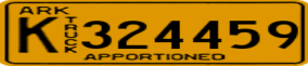 Truck License Plate