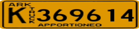 Truck License Plate