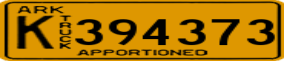 Truck License Plate