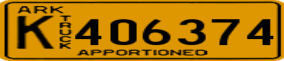 Truck License Plate