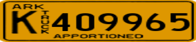 Truck License Plate