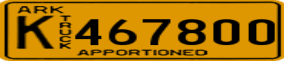 Truck License Plate