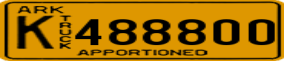 Truck License Plate