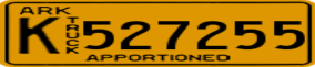 Truck License Plate