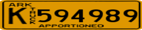 Truck License Plate