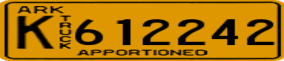 Truck License Plate