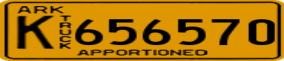 Truck License Plate