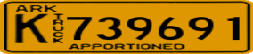 Truck License Plate