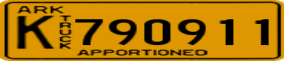 Truck License Plate