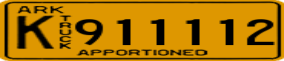Truck License Plate