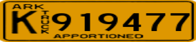 Truck License Plate