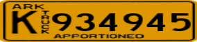 Truck License Plate