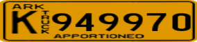 Truck License Plate
