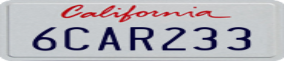 Truck License Plate