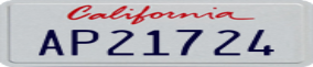 Truck License Plate