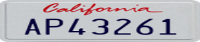 Truck License Plate