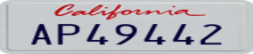 Truck License Plate