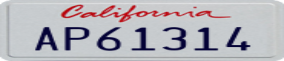 Truck License Plate
