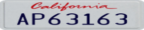 Truck License Plate