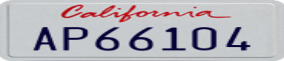 Truck License Plate