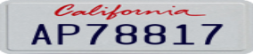 Truck License Plate