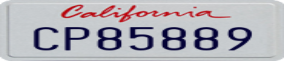 Truck License Plate