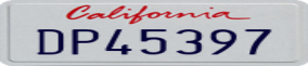 Truck License Plate