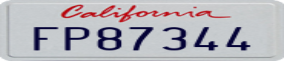 Truck License Plate