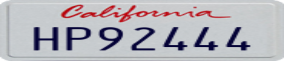 Truck License Plate