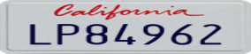 Truck License Plate