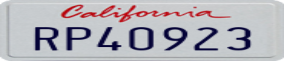 Truck License Plate
