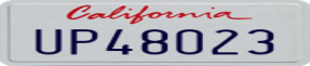 Truck License Plate