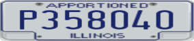 Truck License Plate