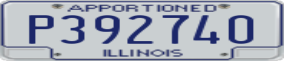 Truck License Plate