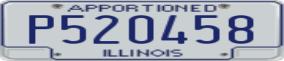 Truck License Plate