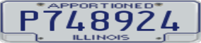 Truck License Plate