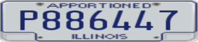 Truck License Plate