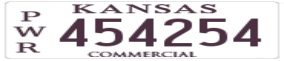 Truck License Plate