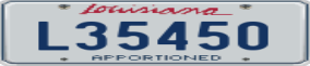 Trailer License Plate