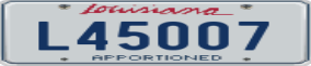 Trailer License Plate