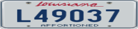 Trailer License Plate