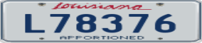 Trailer License Plate